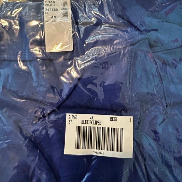 CAPRIS, MINI RUFFLE, BLUE ECLIPSE, SIZE 4X, PULL ON, ACTIVE ZONE for PENNINGTONS - Picture 2 of 2